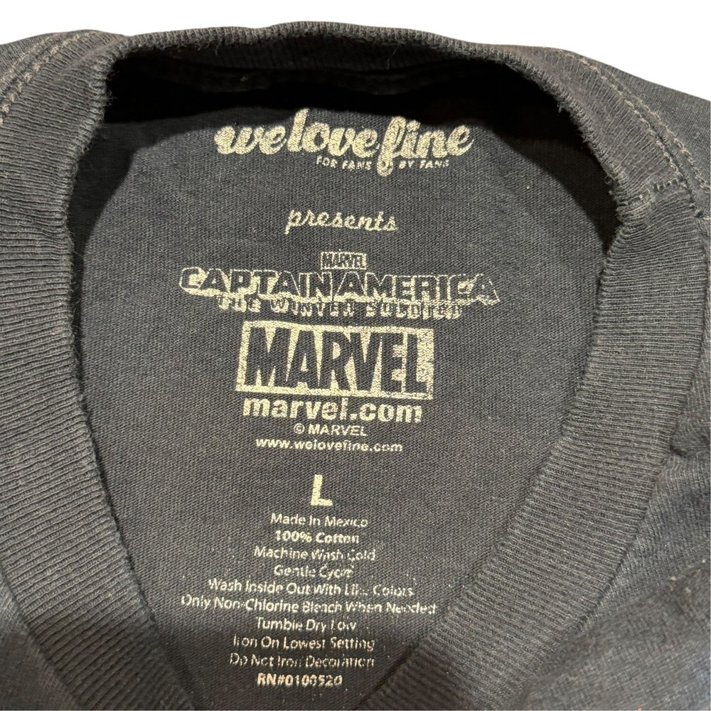 MARVEL Captain America Long Sleeve Shirt Unisex We Love Fine XXL FLAW Read - Picture 12 of 14
